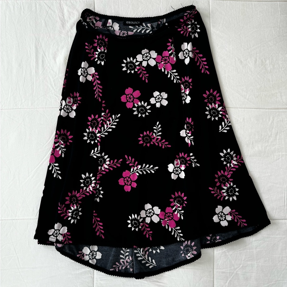 Vintage floral Ideology midi skirt